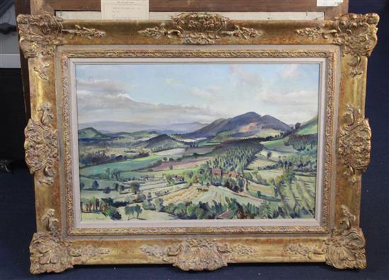 § Dame Laura Knight R.A., R.W.S. (1877-1970) Malvern Hills 16 x 24in.